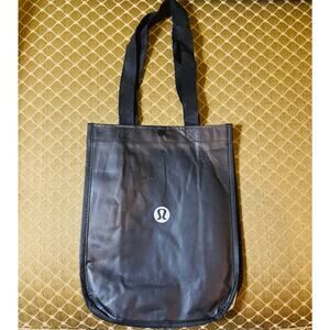 Lululemon Black Reusable Tote Shopping  Bag NEW